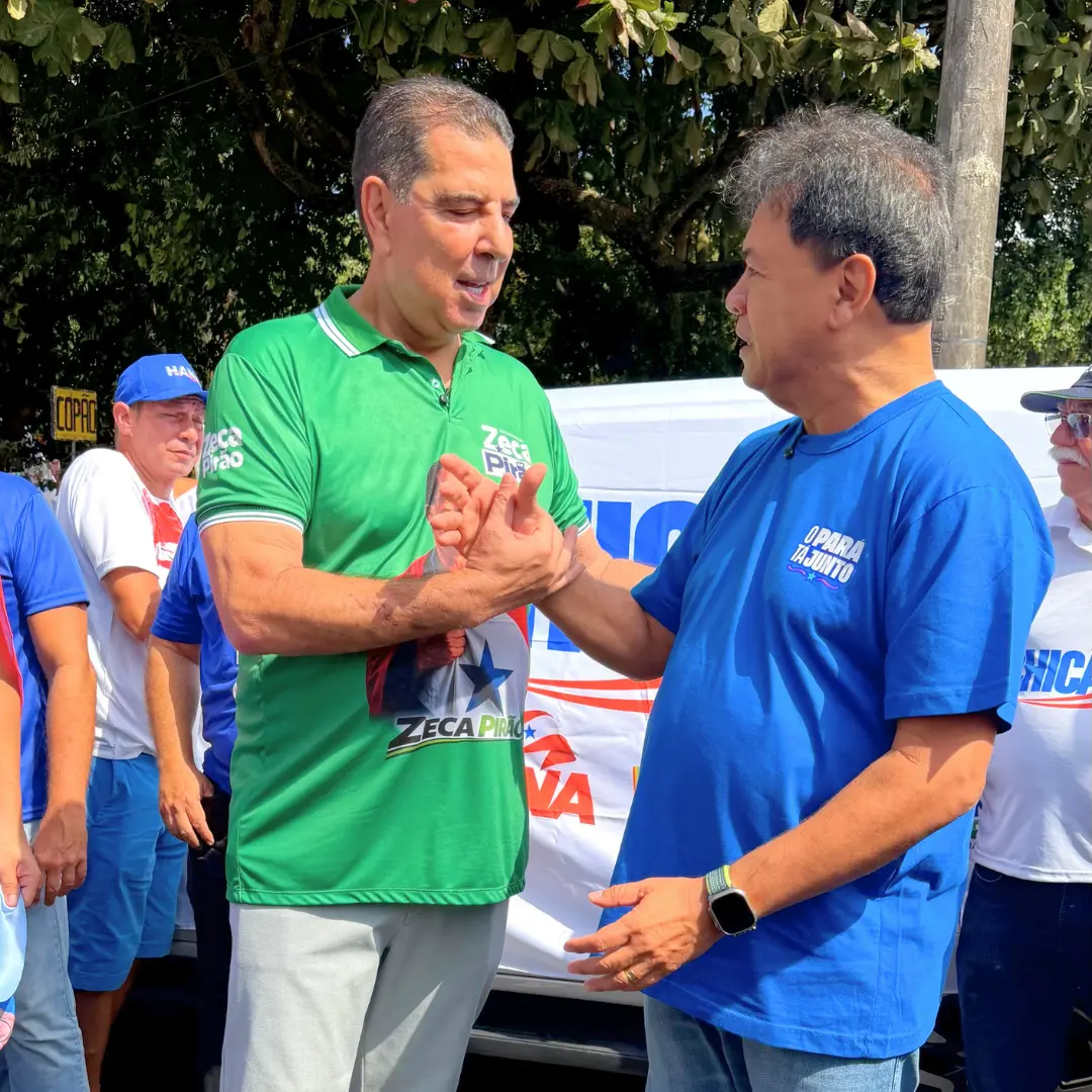 Zeca Pirão na caminhada de Hana na Praça da República.