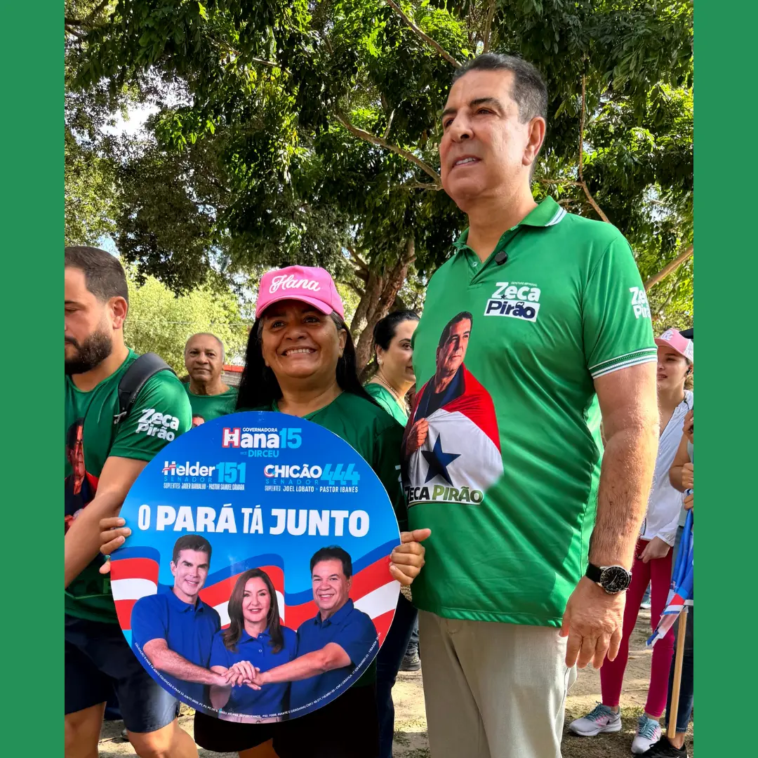 Zeca Pirão na caminhada de Hana na Praça da República.